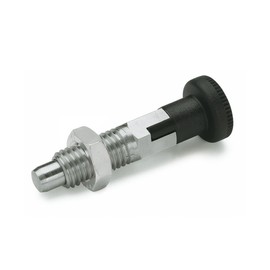 Ganter Normelemente GN 717-4-M8X1-CK-ST - Locking Bolt, Silver, Pack of 2