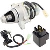 STABSOLI Starter Motor & Solenoid Relay & Ignition Switch for