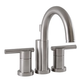 Design House 525758 Geneva Centerset Bathroom Faucet, 4-Inch, Satin Nickel