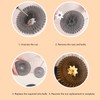 HAOHIZE Stainless Steel Wool Scrubber with Long Handle, Handheld Scrubbing
