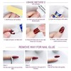 24Pcs White Gradient Press on Nails Short Gradient Nails Extra