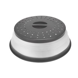 Funda para microondas plegable para alimentos, para microondas, sin BPA, gris