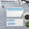 Compuchecks Double Window Envelopes - Gummed, Security Business Mailing Check