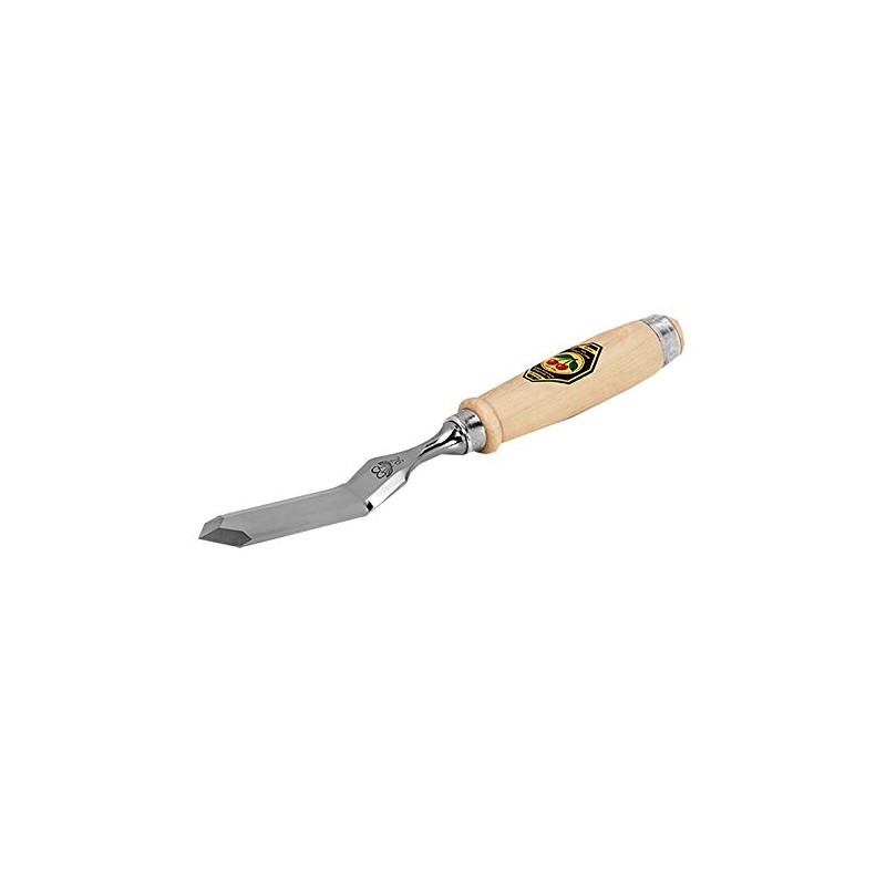Kirschen 1059026 Firmer Chisel Cranked with Pointed Edge, Beige/Silver, 26