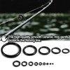 9KM DWLIFE Fishing Rod Repair Ceramic Guide Ring 28pcs Replacement