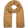 styleBREAKER noble soft scarf with pearl application, winter scarf, stole,