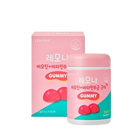 Lemona [Directly Sold] Biotin Vitamin B Complex Gummies 60 Gummies x 1 Bottle / 레모나 [본사직영] 비오틴 비타민B군 구미 60구미 x 1통