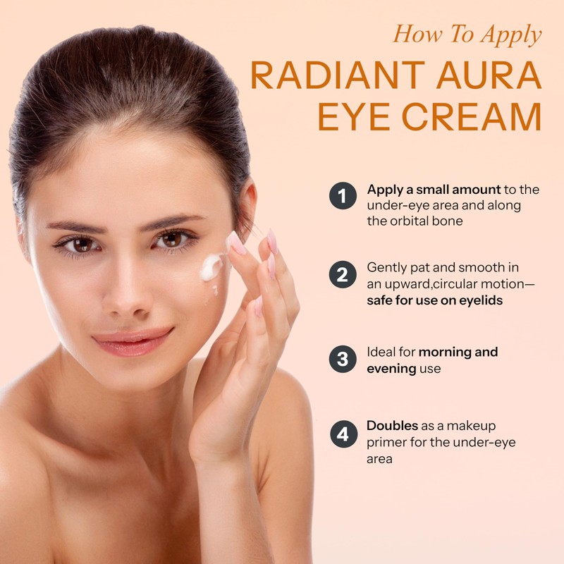 Radiant Aura Vitamin C & E Eye Cream - Dermatologist