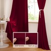 StangH Theater Red Velvet Curtains Christmas Curtains Super Soft Thermal