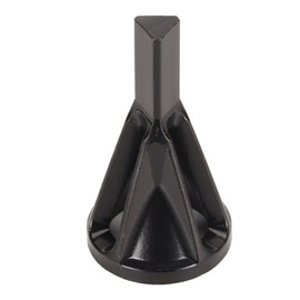 2pcs Deburring External Chamfering Tool High Speed Stainless Steel Triangular Shank Burr Removal External Chamfer Black
