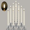 Da by Flameless Candles,New 3D Flame Technology Window Candles, Ivory