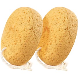 Esponja de Baño, 2 Esponjas de Ducha Grandes para Mujeres Y Hombres, Esponja Exfoliante Facial Y Corporal con Espuma Densa para Una Limpieza Suave Y Profunda, Ultrasuave para Pieles Sensibles Y