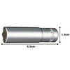 TONE HP2S-10L Deep Socket (6 Angle) Drive 0.25 inch (6.35