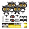 4pcs Luces Led Para Faros Motos Luz Auxiliares Lupa Autos