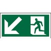 Seco Fire Exit - Arrow Pointing Down & Left &