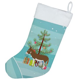 Caroline's Treasures Miniature Mediterranian Donkey Christmas-Stockings, Multicolor