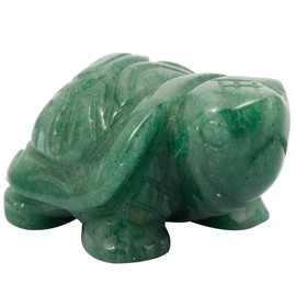 Nupuyai Tiger's Eye Turtle Figurine Gemstone Crystal Lucky Charm Reiki Healing Stone Feng Shui Decoration