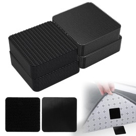 25PCS Rug Gripper for Carpeted Floor 5 x 5 cm Black Plastic Non Slip Rectangular Carpet Grippers for Floor Sofa Cushion Car Boot Liners Washable Reusable Sticky Grips to Stop Rug Slipping Carpet