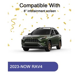 KOOGEN Tempered Glass Screen Protector for Toyota RAV4 2023-2025,Infotainment Navigation Screen Film Compatible With 2025 2024 2023 Car Accessories - 8 inch