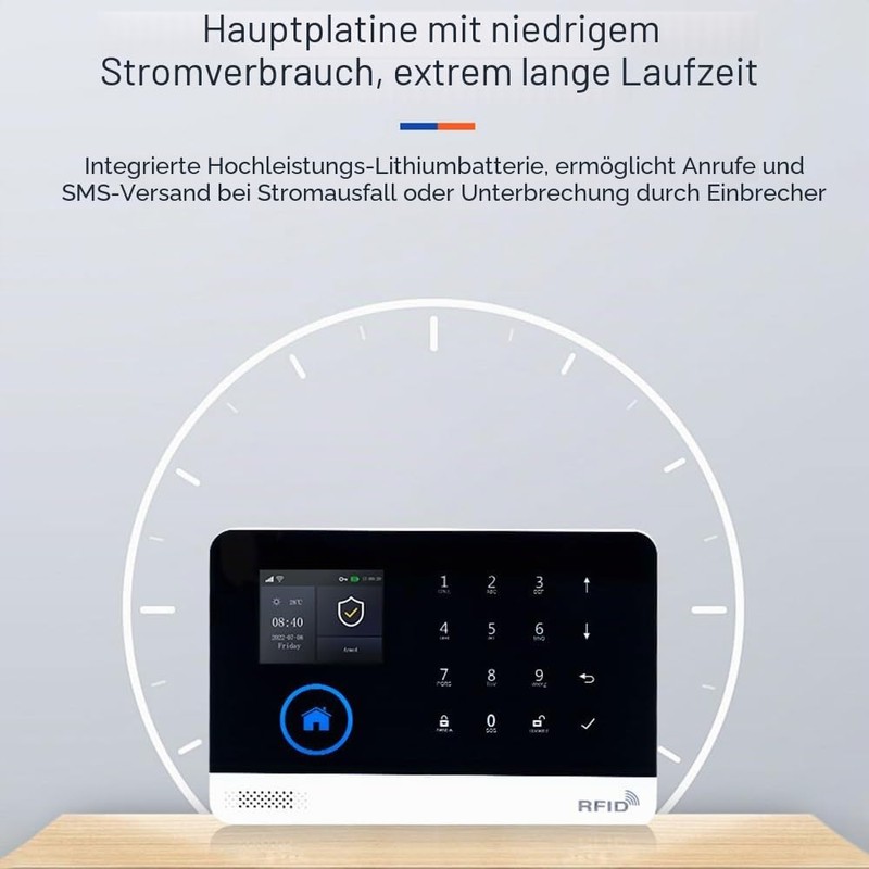 Splenssy 433MHz Wireless WiFi + GSM Auto-Dial Alarm Security System