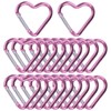 KON Carabiner Heart Shaped Cute Keychain Hook Aluminum Multi-functional Carabiner