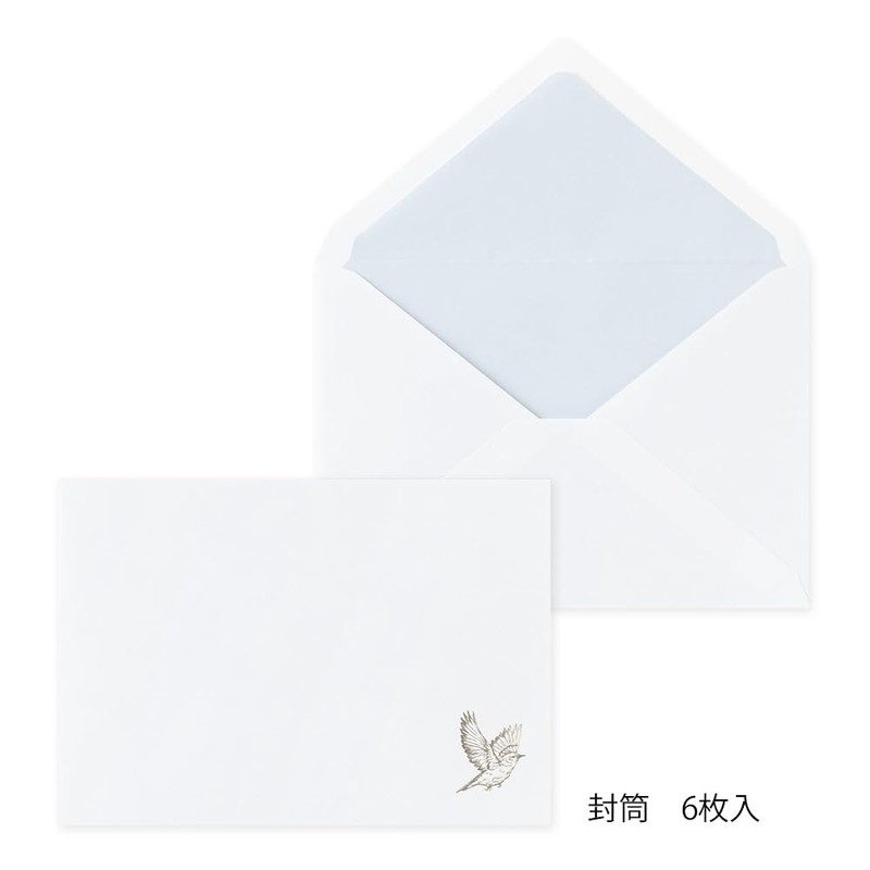 Midori Envelope for Special Occasions, Western 2 A6, Bird Pattern