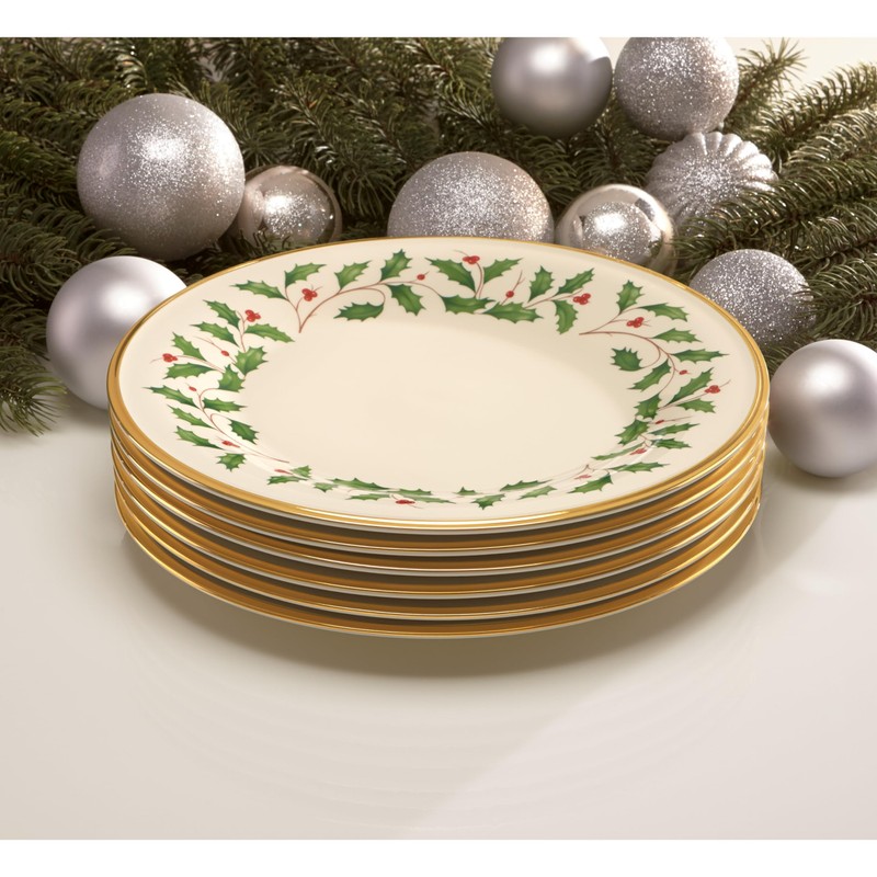 Lenox 146504000 Holiday Dinner Plate, Christmas Dinnerware