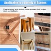 Glarks 20 Sets 60mm Flat Straight Corner Brace Black Metal