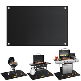 ifory Grill Mats for Outdoor Grill 60 x 40inch, Double-Sided Fireproof Grill Mat, Grill Matt for Outdoor Grill Deck Protector, Oil-Proof Waterproof BBQ Protector for Decks and Patios, Easy to Clean