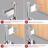 Homhoo Spring Loaded Gate Casters 3” Heavy Duty Gate Caster