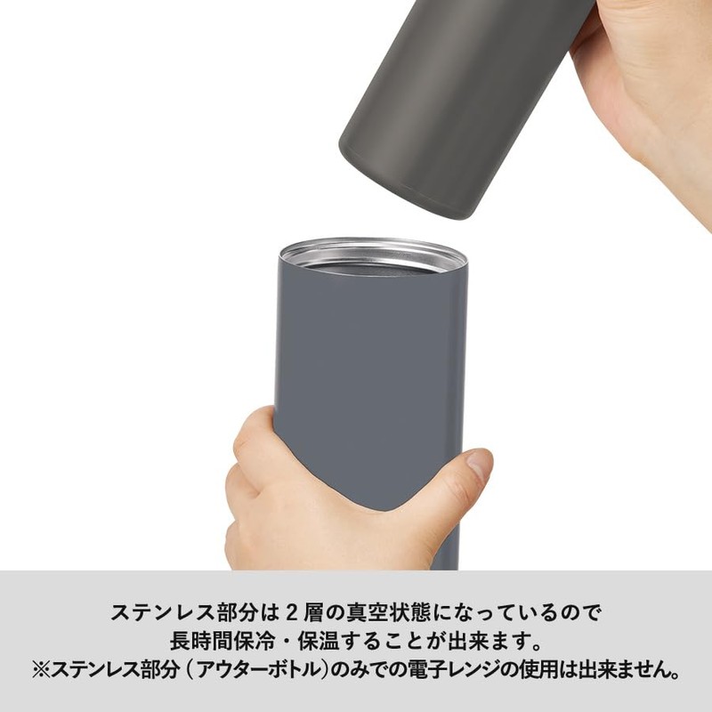 MOTTERU Microwaveable Thermo-Bottle (White) | Thermostainless Steel Thermostainless Steel Bottle,