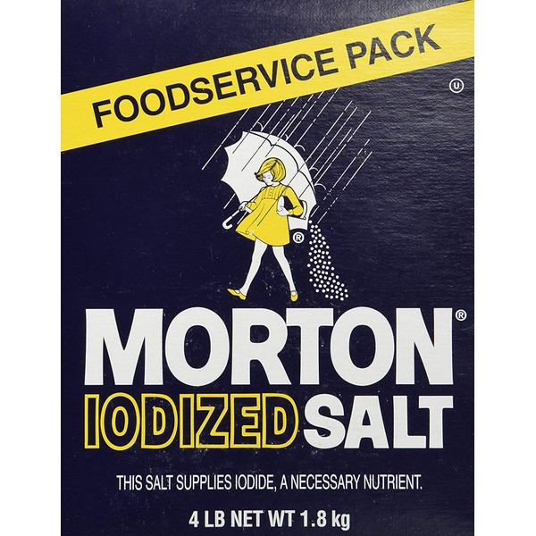 Morton Iodized Table Salt - 4lb. Box (2 Pack)