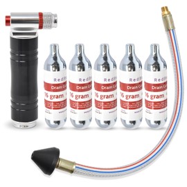RedRock Gallo Gun AC Drain Line Cleaner Tool, HVAC Air Conditioner Condensate Blaster Cleaning Kit with Flexible Hose Pipe, Includes 5 Unthreaded CO2 Cartridges