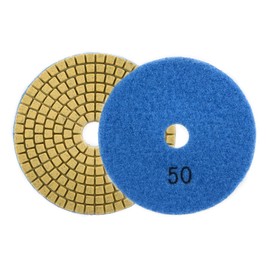 sourcing map 2pcs Diamond Polishing Grinding Pad Discs 4 Inch Grit 1000 Granite Stone Marble