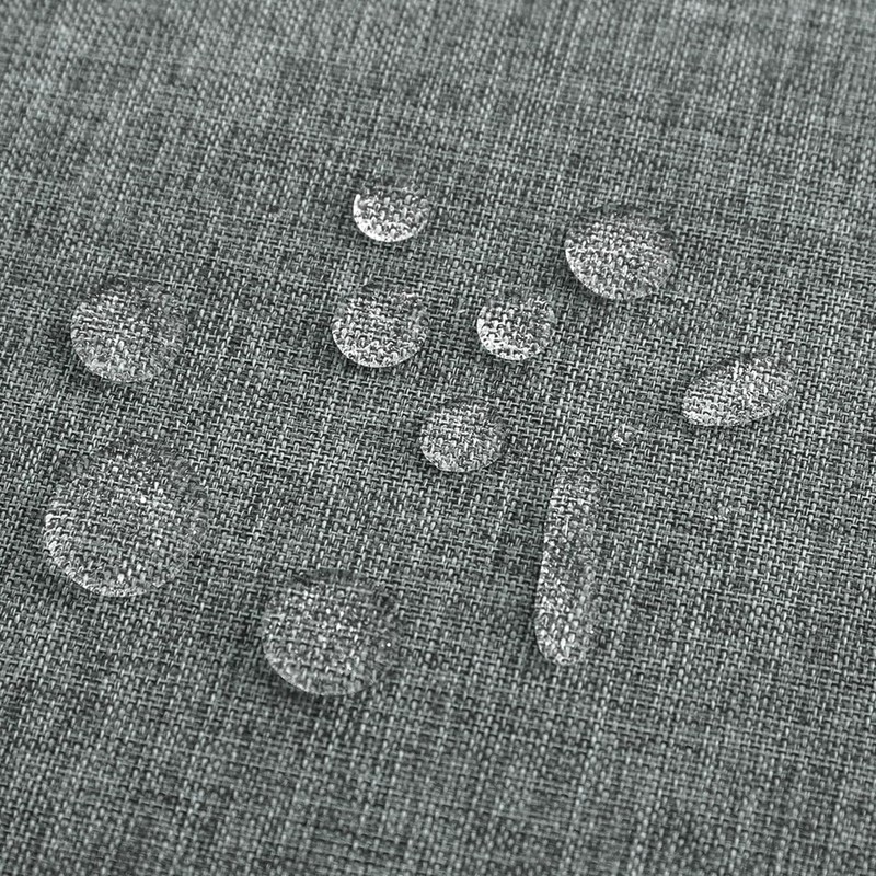 SPRICA Round Tablecloth 160cm Diameter Water Resistant Linen Texture Spill