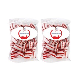 Needzo Fresh Peppermint Lumps, Old Fashioned Mint Hard Candies, Pack of 2, 6 Ounces