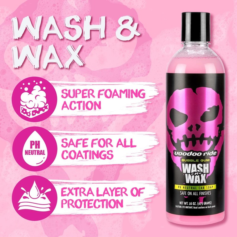 Voodoo Ride ® VR-1000 Bubble Gum Wash-N-Wax Pink Bubble Gum