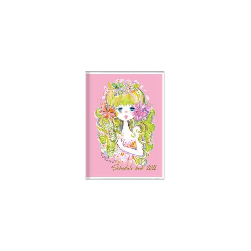 Sunstar Stationery Ado Mizumori Planner, 2026 Weekly B6, Pink S2959038