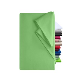 npluseins Flat Sheet 150 x 250 cm - Linen Sheet without Elastic - Cloth is Ideal for Patio, Travel, Camping and Tablecloth - Motorhome Sheet - Bed Sheet without Elastic - 100% Cotton, Approx. 150 x