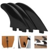 POFET Surfboard Fin Set Black White Green Color Surfboard Fin