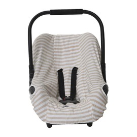 VERTBAUDET Protective Cover for Baby Car Seat Size 0+ Beige Striped One Size