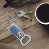 I'm A Cinnamon Roll Kawaii Keychain Rectangle Chrome Plated Metal