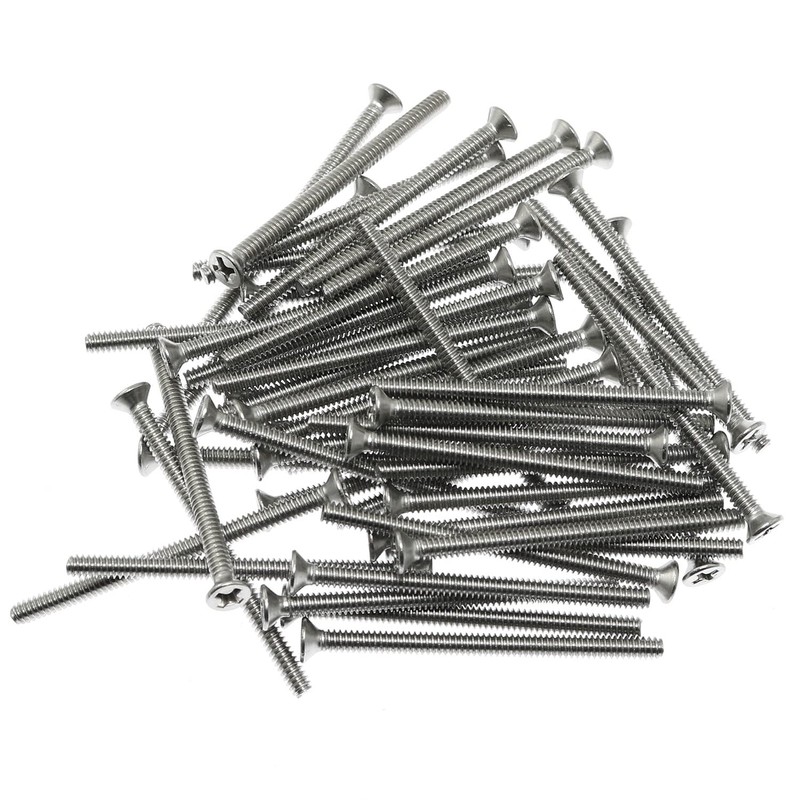 Extra Long Outlet Screws Maxmoral 50pcs 6-32 x 2 Inches