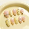 Honey Butter Lemon Handmade Nail Tips - Coffin / 허니버터