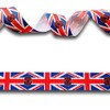 2 Yards (1.82 metres) Union Jack & Remembrance Poppy Grosgrain