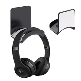 COEKI Set of 2 Headset Holder, Universal Headphone Holder, Headset Holder for Multiple Devices, Desk, Table, Wall, Table, Gaming Headphones, Space Saving & Non-Slip, Black