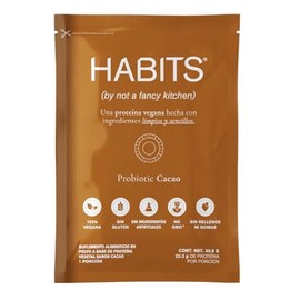 HABITS BY NOT A FANCY KITCHEN - Protena Vegana en Polvo - 16 Sobres - 22.3 g de Protena Vegetal Por Porcin - KETO Friendly, Libre de Gluten, Sin...   