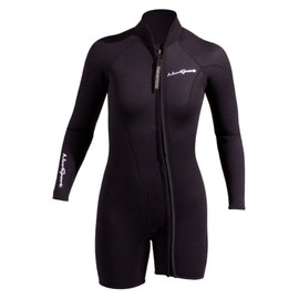 NeoSport Wetsuits Women's Premium Neoprene 3mm Step-In Jacket, Black, 12 - Diving, Snorkeling & Wakeboarding
