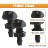 GAOLAOSY Car Front Windshield Washer Nozzles, Double-Hole Auto Window Water