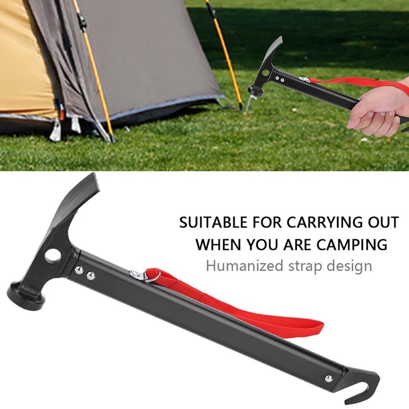 Lightweight Outdoor Camping Tent Aluminum Alloy Hammer Mallet Peg Remover